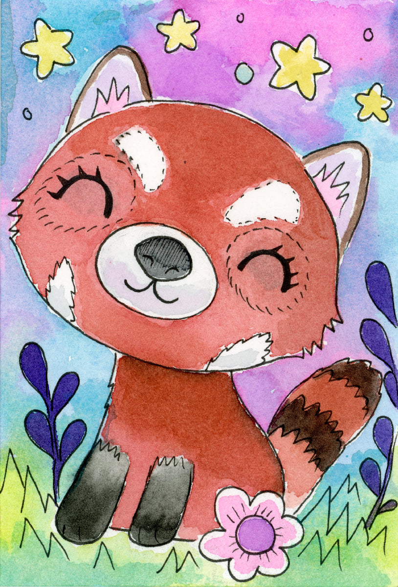 Red Panda - Mini Print