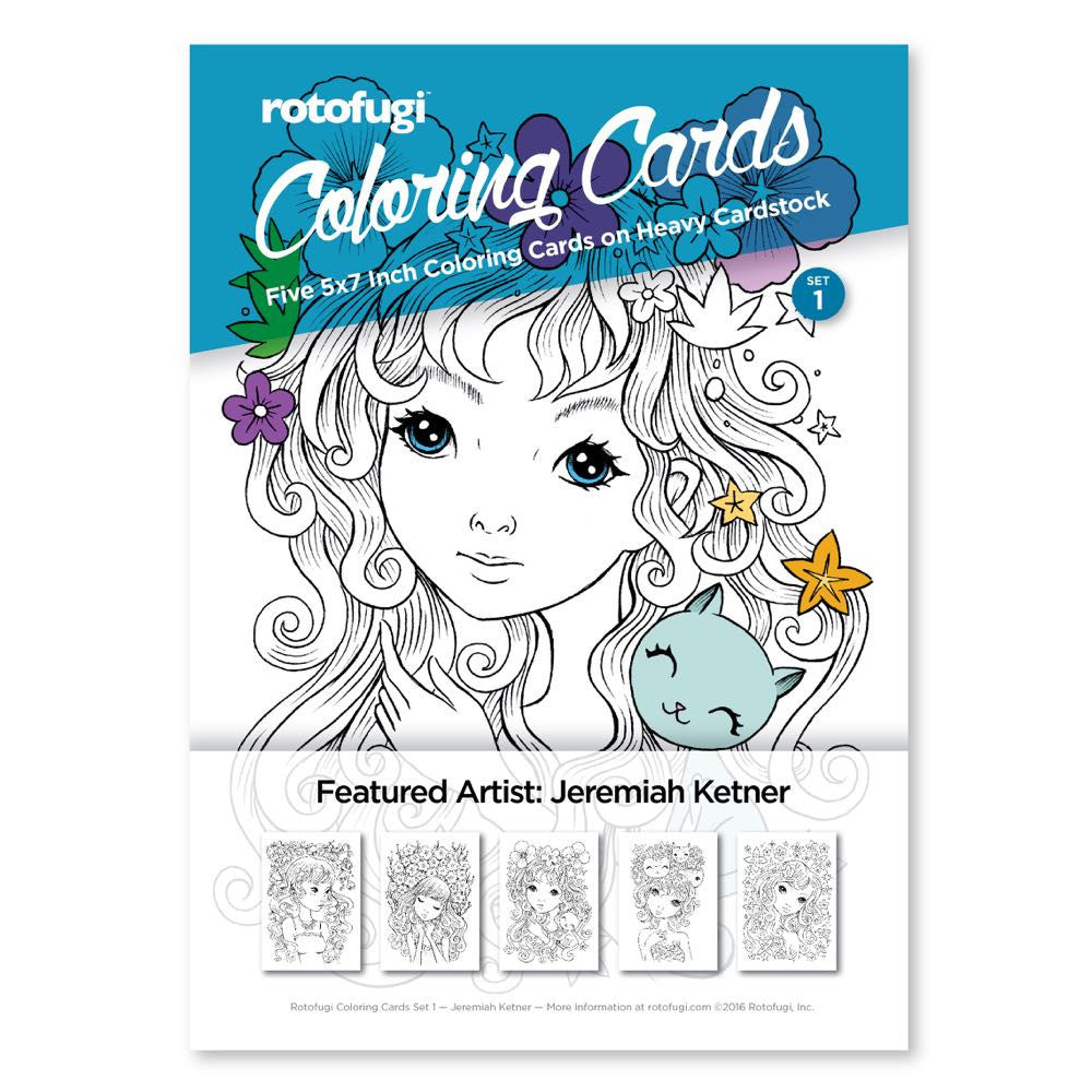 Coloring Card Set