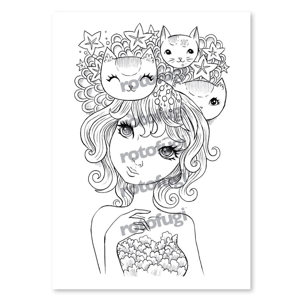 Coloring Card Set