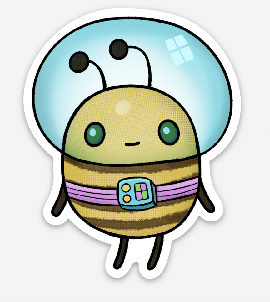 Space Bee - Sticker