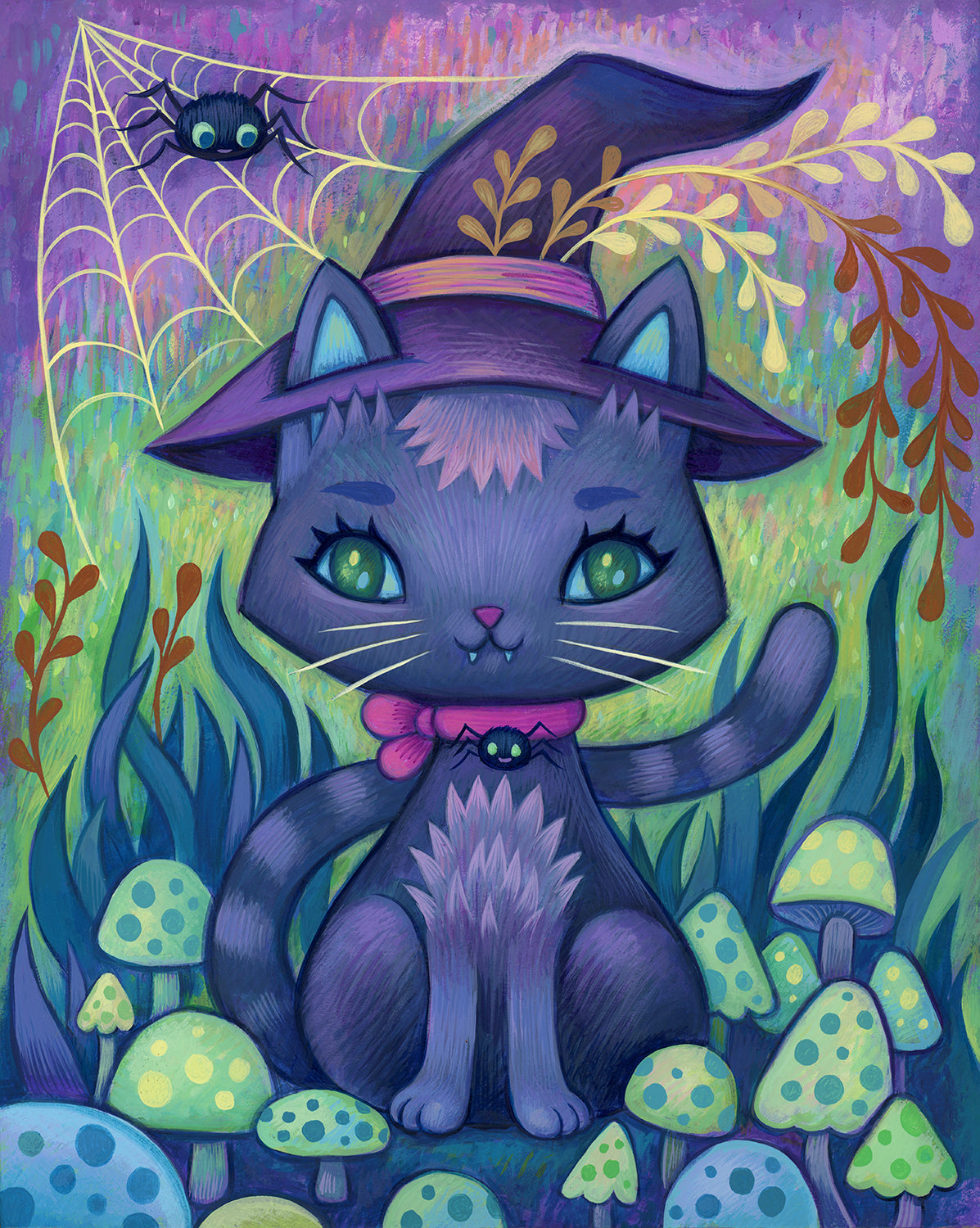 The Witches Cat - Art Print